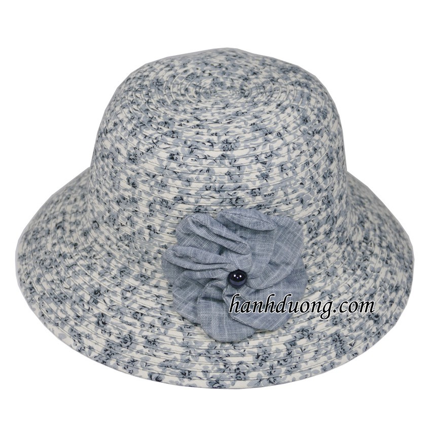 [ Nhiều mẫu ] Nón rộng vành đi biển mũ tai bèo mũ vành to 7cm được gắn nhiều mẫu hoa khác nhau với nhiều màu đa dạng