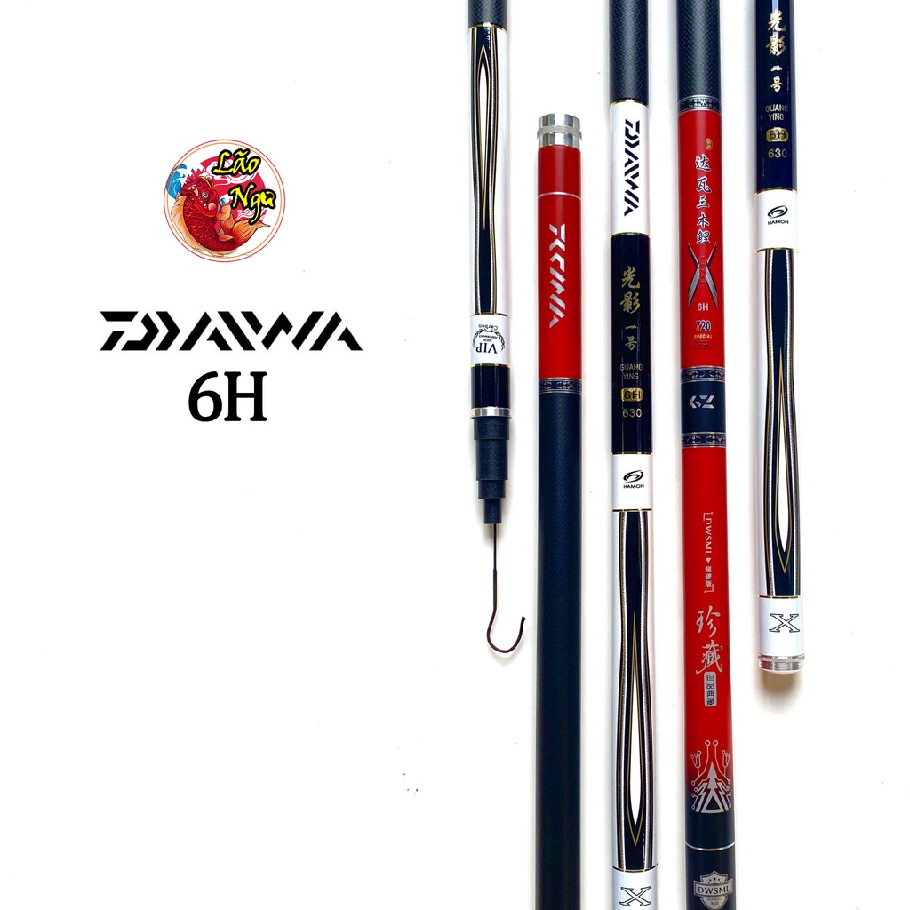 Cần Câu Tay DAIWA 6H Full Carbon Siêu Nhẹ Xuất Xứ Nhật Bản Cần câu đài, Cần câu đơn