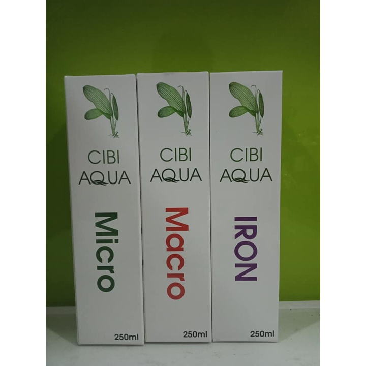 Phân nước CIBI AQUA - Macro | Micro | Iron 250ml - Dòng Phân Nước Cực Hiệu Quả Dành Cho Cây Thuỷ Sinh