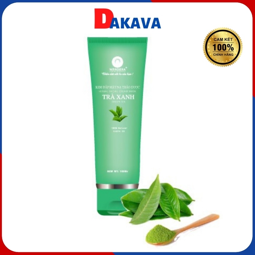 Kem đắp mặt nạ thảo dược trà xanh WONDERA ĐMN01