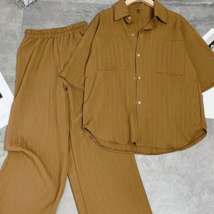 Bộ Nhăn quần dài