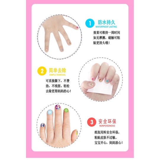 Các Mẫu Sticker, Hình dán móng dễ thương cute, bền chắc chắn, rửa nước không bung tróc