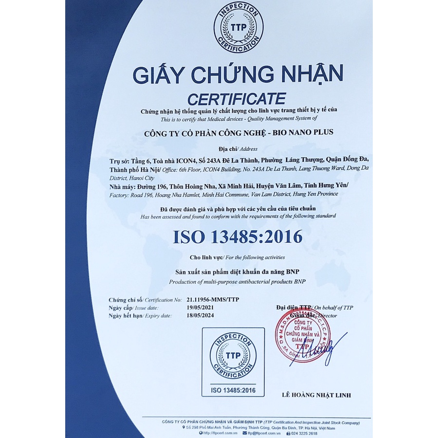 Nước rửa tay khô BNP dạng xịt phun sương - 250ml | BigBuy360 - bigbuy360.vn