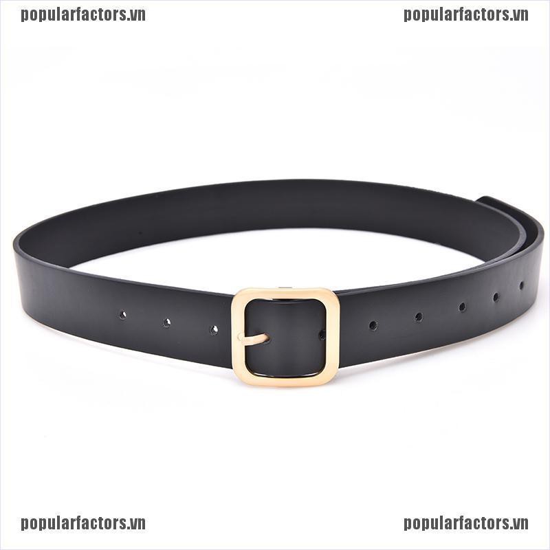 Thắt Lưng Da Khóa Kim Loại Thời Trang Dành Cho Nữ