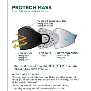Khẩu trang vải kháng khuẩn Protect Mask