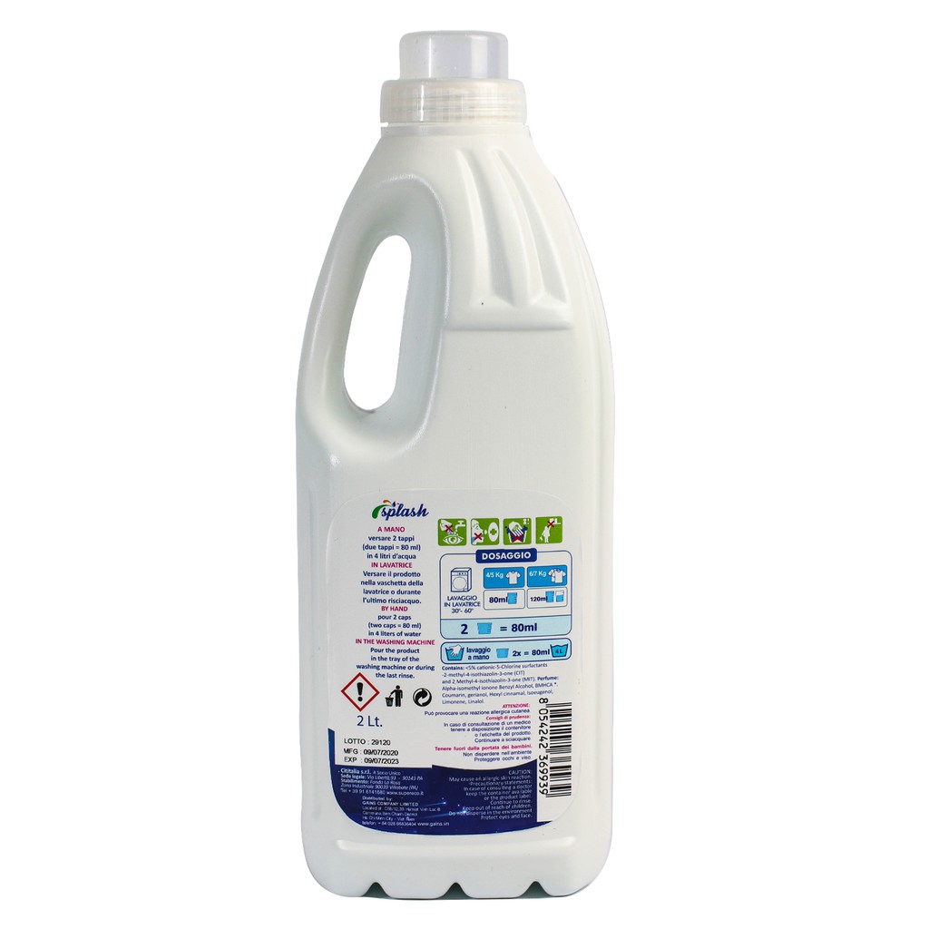 Chai nước xả quần áo Ammorbi Blue Night 2000 ml (Hàng nhập từ Italia)