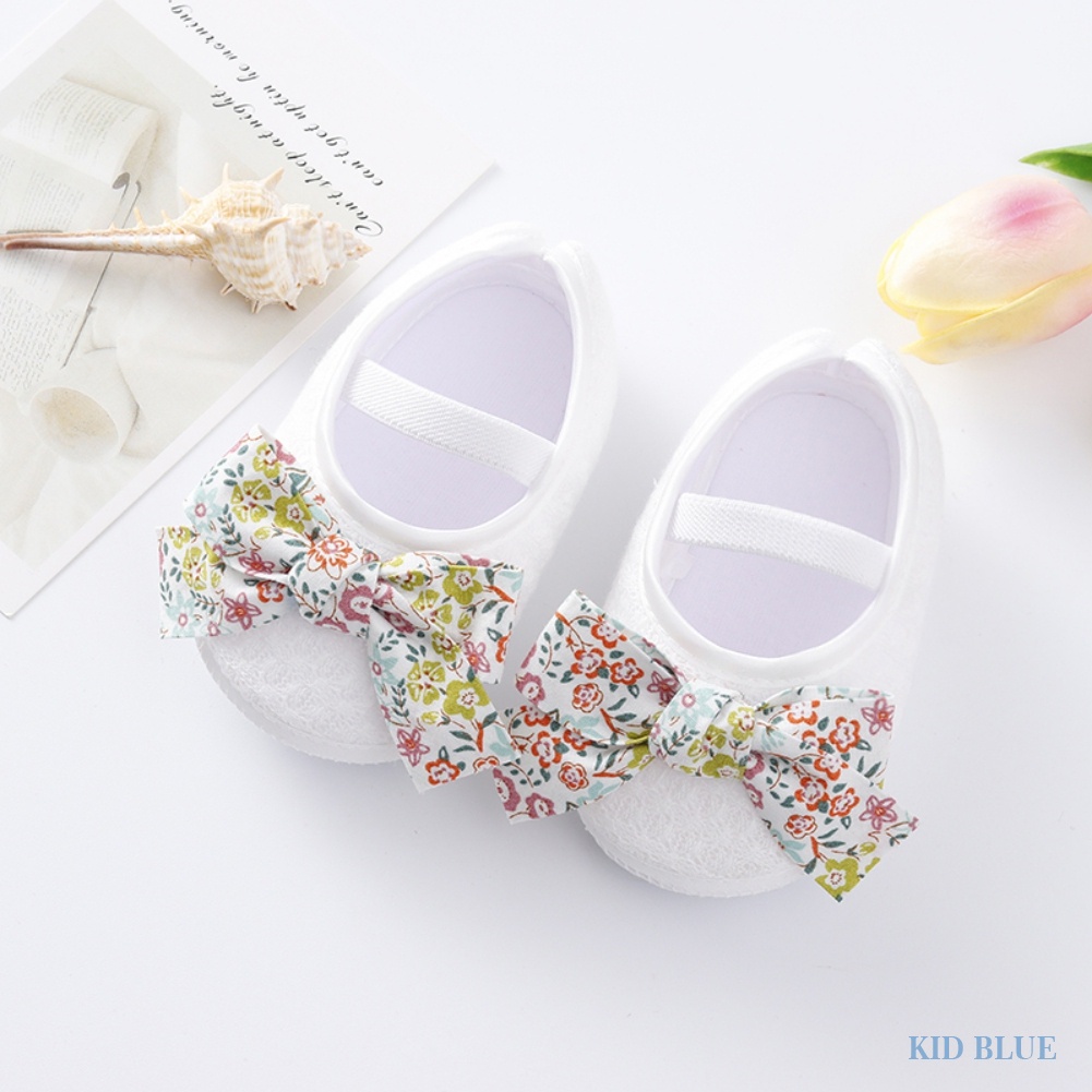 Giày búp bê đính nơ chống trượt hợp thời trang cho bé tập đi
