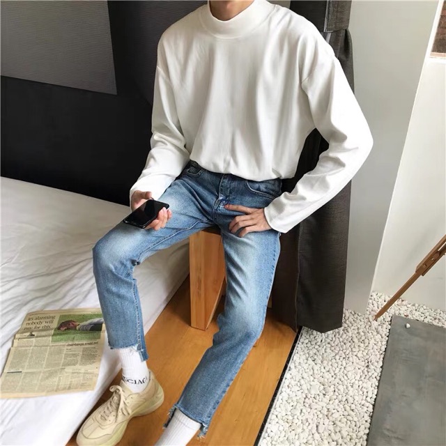 Áo thun nam dài tay unisex fom chuẩn đẹp
