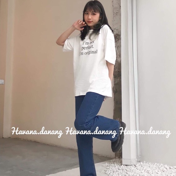 Quần jeans dáng suông rộng, quần bò trơn form rộng chất dày dặn dễ phối đồ