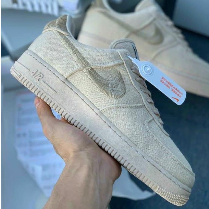Giày Sneaker Cổ Thấp  AF1 - Air Force 1 x Stussy Fossil Stone