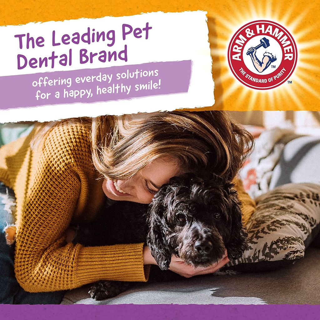 Gói 20 bánh xương vệ sinh răng cún Arm &amp; Hammer for Pets Nubbies for Dogs Dental Treat (Mỹ)