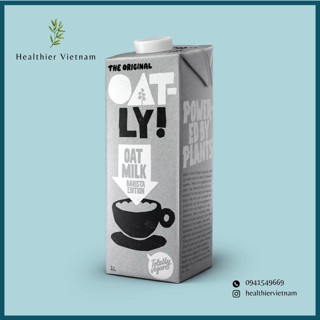 Healthier Vietnam - SỮA YẾN MẠCH OATLY VỊ BARISTA (1L)