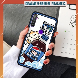 Ốp lưng nhám in hình 3D Realme 5 / 5s / 5i / 6i / Q