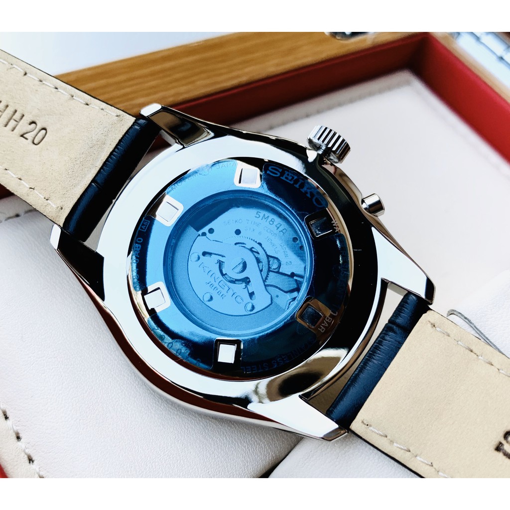Đồng hồ nam Seiko Kinetic SRN045P2 - Máy Quartz Pin - Kính cứng
