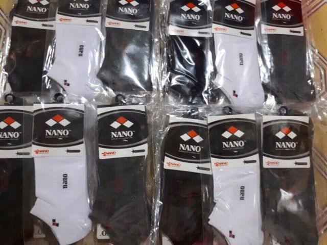 10 Đôi Tất nam cổ ngắn Nano Kháng khuẩn thông hơi