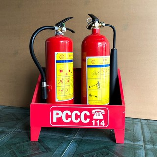 Kệ đôi để hai bình chữa cháy cầm tay