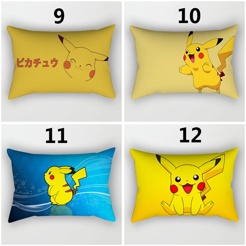 Vỏ bọc gối in hình Pikachu dễ thương 30x50cm