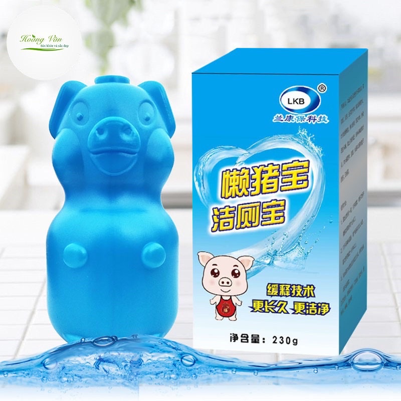 🎀🎀 viên thả tẩy bồn cầu khử mùi hình con heo thế hệ mới khử mùi