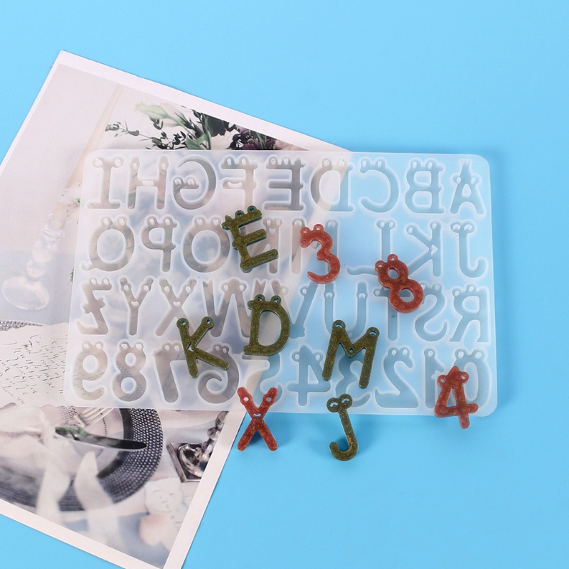 Khuôn Silicon Hình Chữ Cái / Mặt Cười / Chữ Số Hoạt Hình DIY