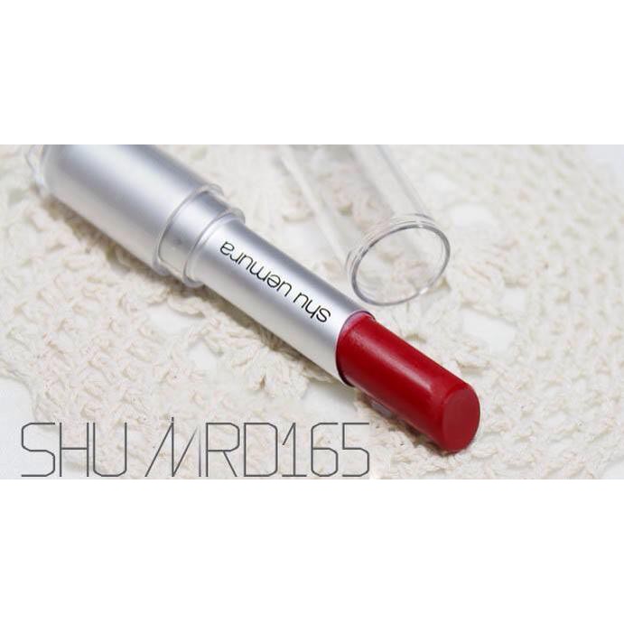 [Chính Hãng] Son SHU UEMURA Vỏ Đen 165 - đỏ thuần hàng Chuẩn Auth có bill [𝔅𝔢𝔢❅]