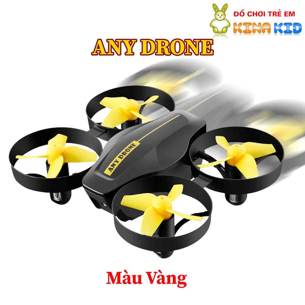 Máy bay 4 cánh mini có camera chụp ảnh trên không Any Drone, kết nối điện thoại, pin rời, nhào lộn 360 độ