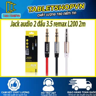 Jack audio 2 đầu 3.5 remax L200 2m