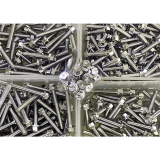 Ốc inox v2, 6ly trụ, dài từ 1cm đến 9cm