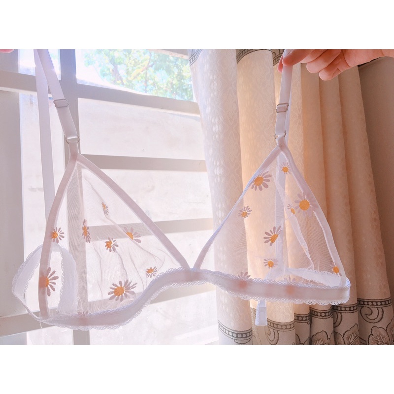 Áo bra thiết kế - hoạ tiết hoa cúc