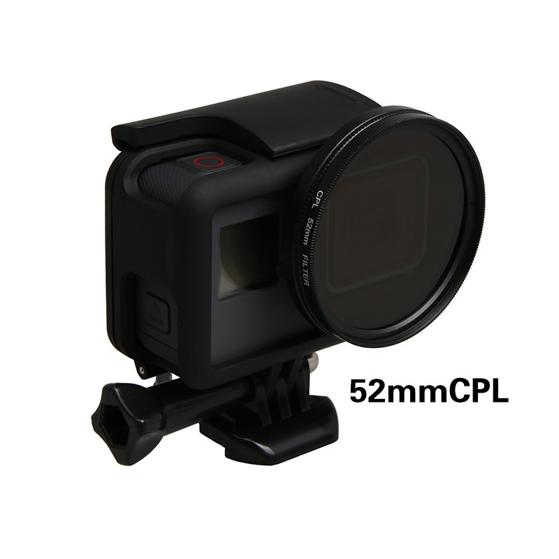 Nắp Bảo Vệ Ống Kính Camera Hành Trình Gopro Hero 7 6 5 Go Pro 5 6 7 52mm Uv Cpl