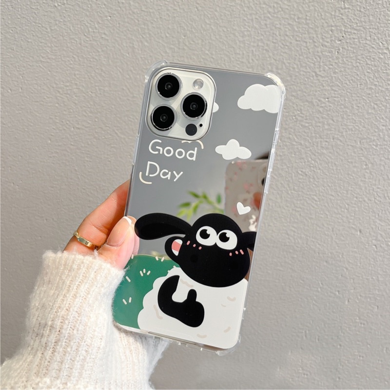 ỐP TRÁNG GƯƠNG Chống Sốc Shaun The SheepĐỦ DÒNG ĐT IPHONE SAMSUNG OPPO VIVO XIAOMI - Dòng ốp phần Chi tiết SP