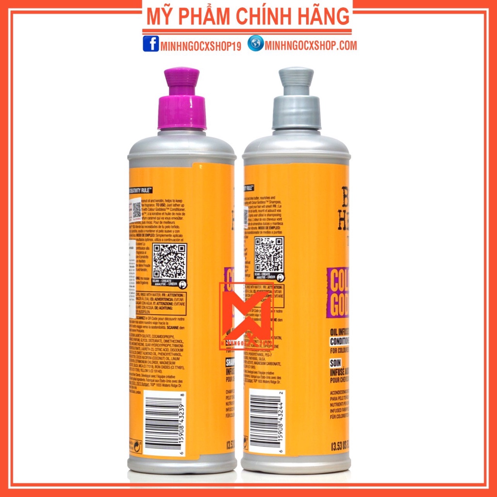 Dầu gội xả cho tóc nhuộm TIGI COLOUR GODDESS 400ml chính hãng