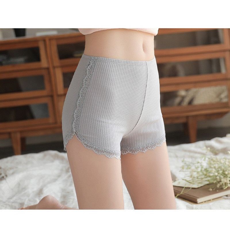 Quần Mặc Váy Cotton Tăm Ren mã 023