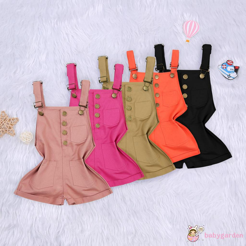 Áo Liền Quần Hai Dây Cho Bé Gái Từ 1-6 Tuổi