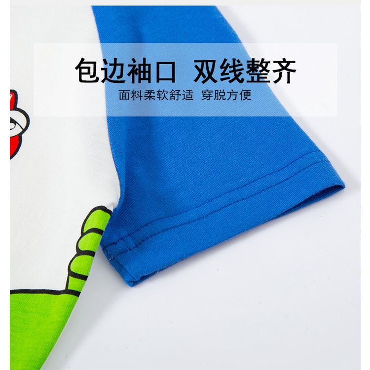 soffny Áo Thun Cotton Tay Ngắn In Họa Tiết Hoạt Hình Thời Trang Mùa Hè Cho Bé