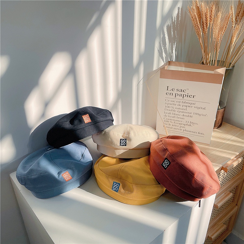 Mũ Beret Thêu Chữ Thời Trang Cho Bé