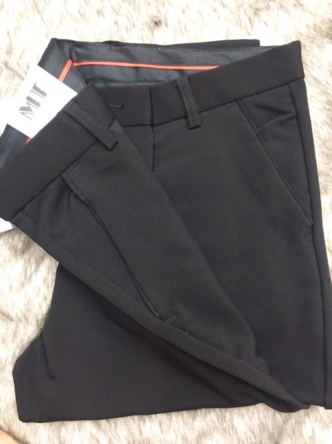 Quần Tây Âu Màu Đen Ống Côn Vải Giản | BigBuy360 - bigbuy360.vn