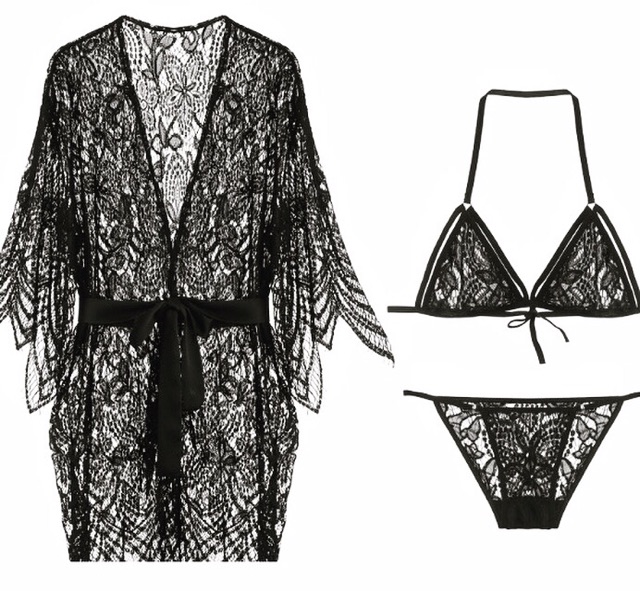 Choàng ren kèm bộ đồ sexy | BigBuy360 - bigbuy360.vn