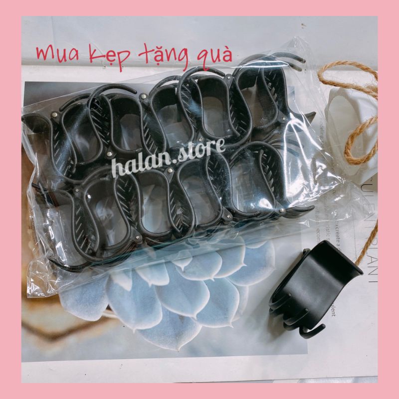 Vỉ 12 cái Kẹp càng cua 5răng nhám, bóng, nâu giá rẻ