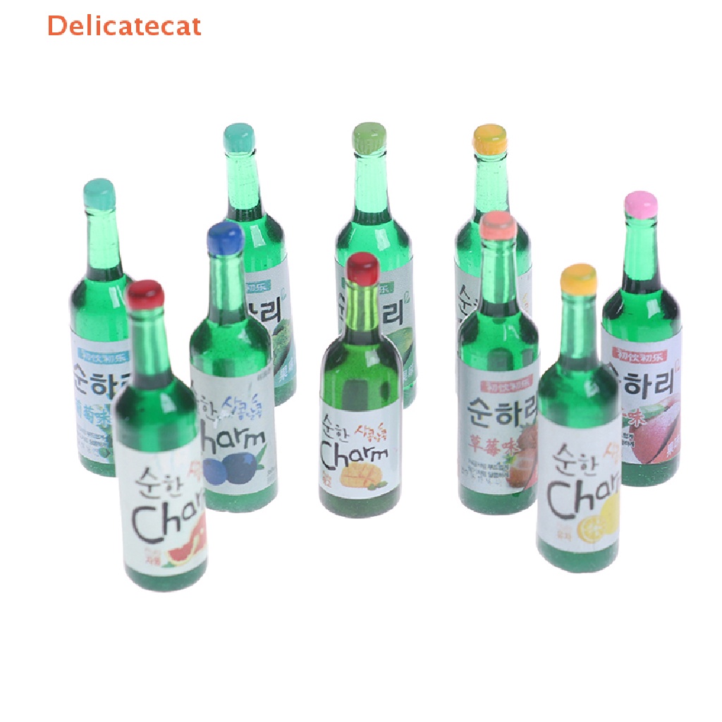 10 Chai Rượu Vang Đồ Chơi Búp Bê Cỡ 1 / 12