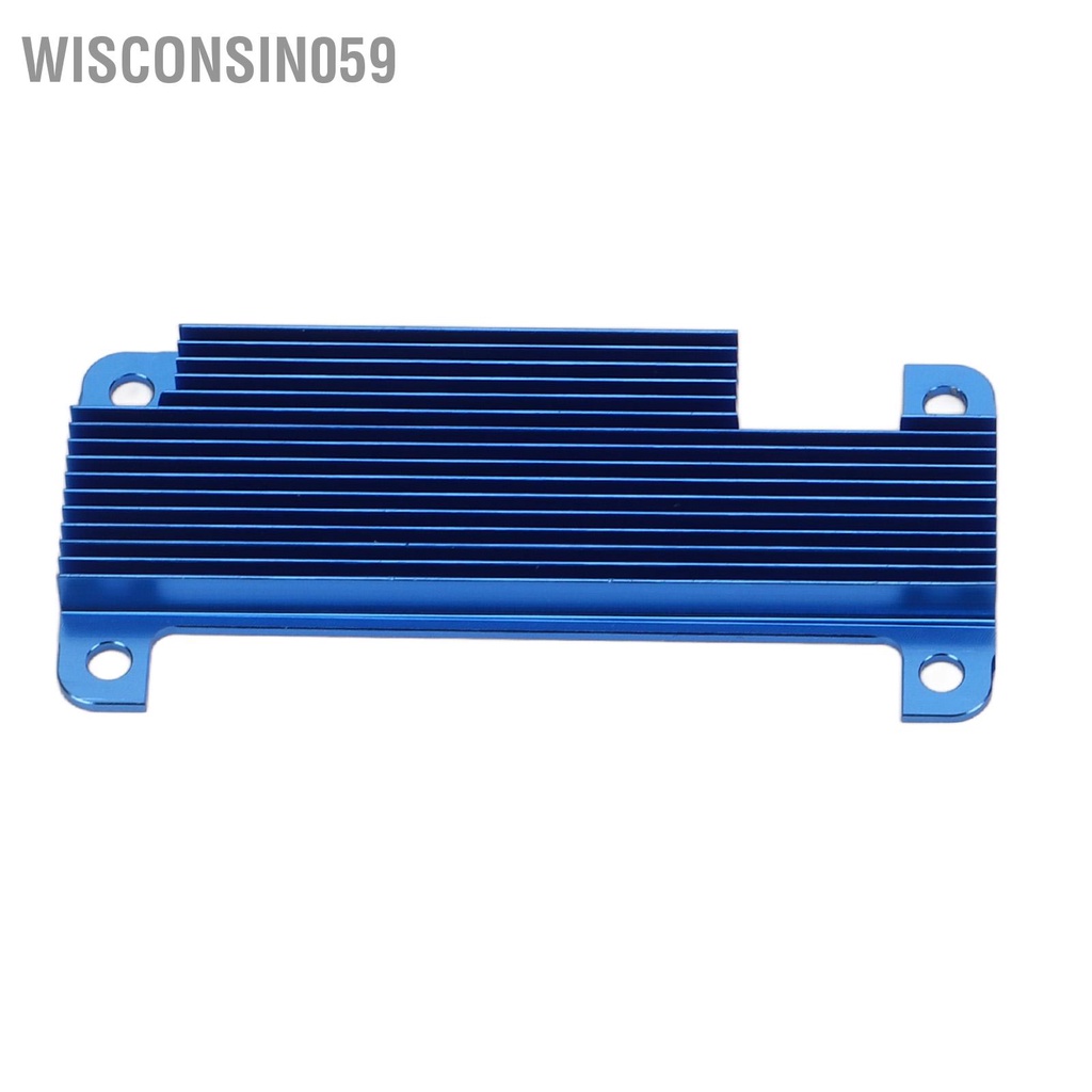 Wisconsin059 Vỏ máy vi tính nhôm CNC Làm mát thụ động V3 cho Raspberry Pi Zero 2W Blue