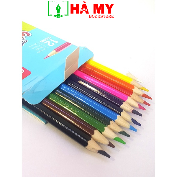 [Hỏa Tốc] Hộp 12 cây bút chì 12 màu Deli 7016 - Hàng chính hãng Deli