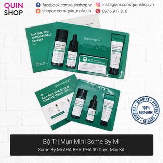 Combo trị mụn some by mi aha bha pha 30 days miracle mini