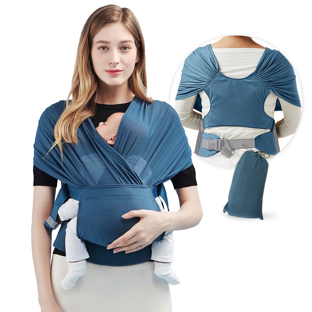 Đai Địu Em Bé Bằng Vải Lưới Thoáng Khí 36 Tháng Tuổi