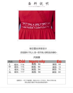 (Hàng sẵn) Váy boho đỏ dáng dài Váy maxi dài đỏ