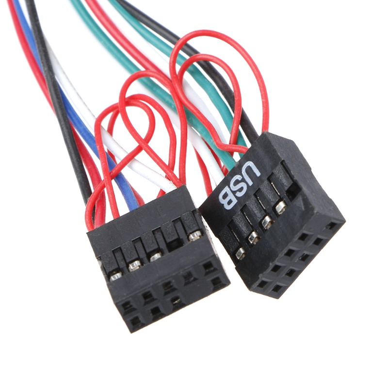Ổ Cắm Âm Thanh 2 Cổng Usb 2.0 Kèm Dây Cáp Tai Nghe Micro