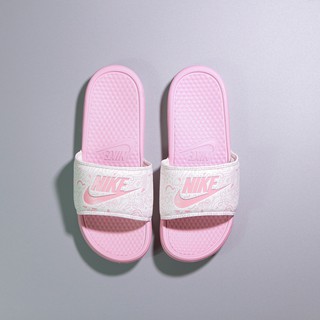 dép quai ngang nike- hoạt hình màu hồng cho nữ tặng hộp