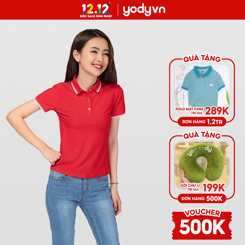 Áo Thun Polo Yody nữ local brand chất vải cotton, form dáng trẻ trung, áo phông cở bẻ công sở APN4014