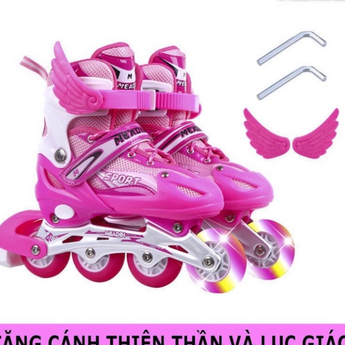 Giày Trượt Patin Phát Sáng Sport Trẻ Em - Batin Người Lớn QF Thế Hệ Mới