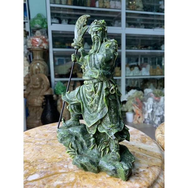 Tượng Quan Công  Đá Đúc - cao 26.5cm