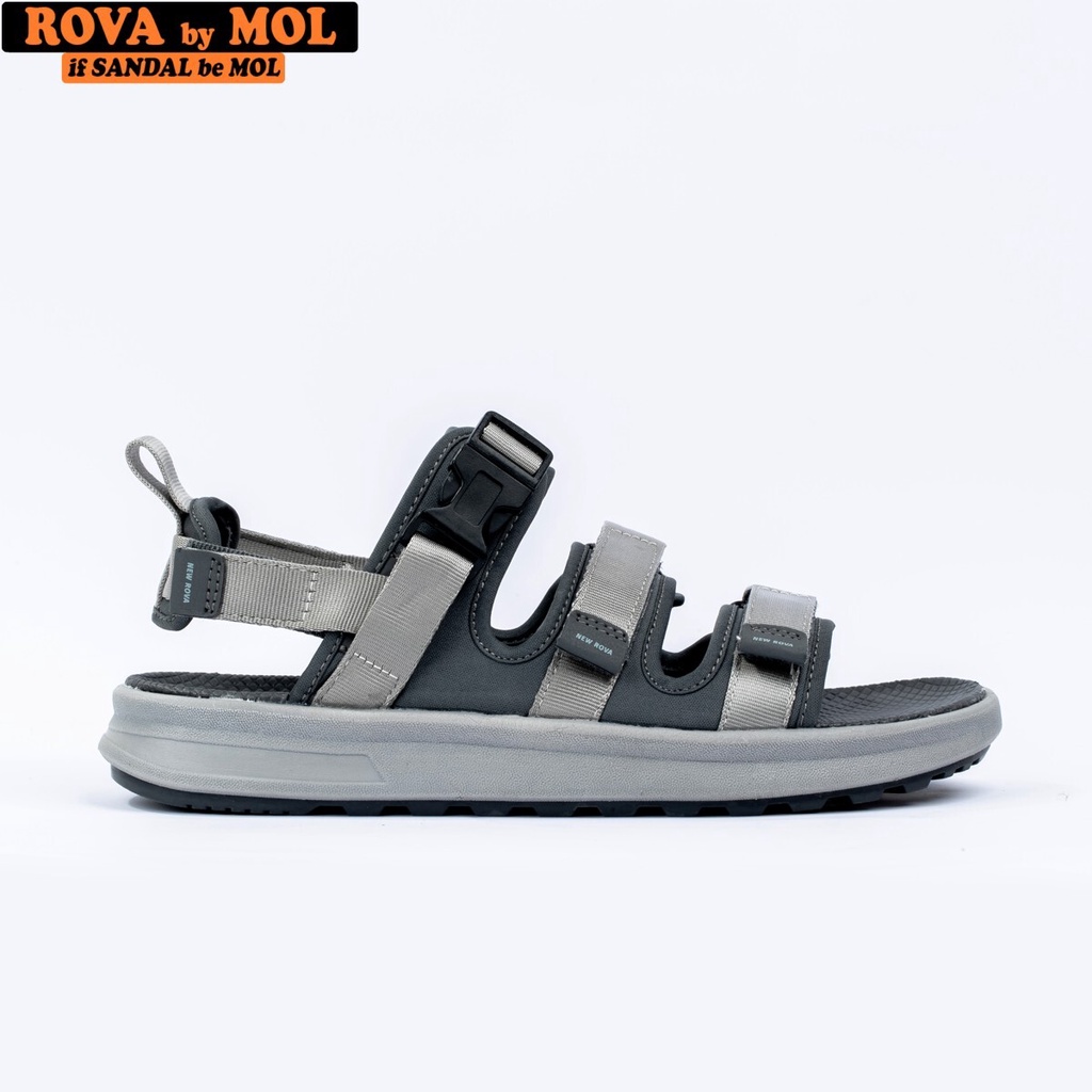 [Mã BMLTA50 giảm 50K đơn 150K] Sandal nam 3 quai ngang vải dù hiệu Rova RV3408G2